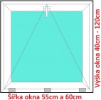 Plastov okna S SOFT ka 55 a 60cm